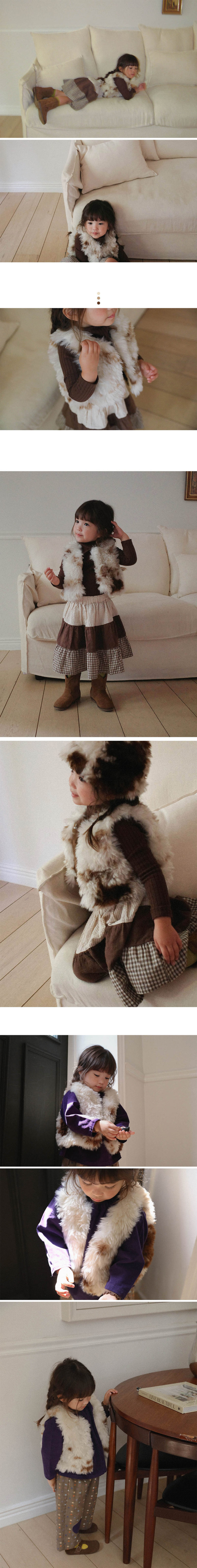 Coton Fur Vest by Amber for Child - view 3