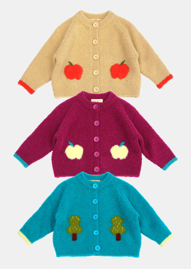 Apple Tree Knit Cardigan by Amber for Child - view 1