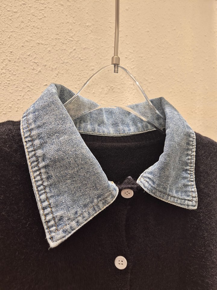 Denim Collar Cardigan by Another Plan for Women - view 6