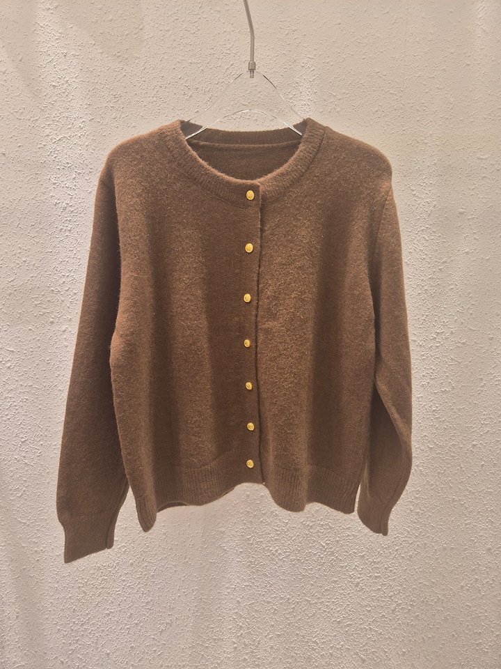G Button Round Cardigan by Another Plan for Women - view 2