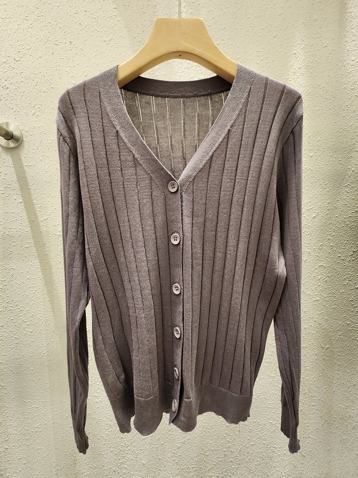 Slim Fit Ribbed Cardigan by Another Plan for Women - view 4
