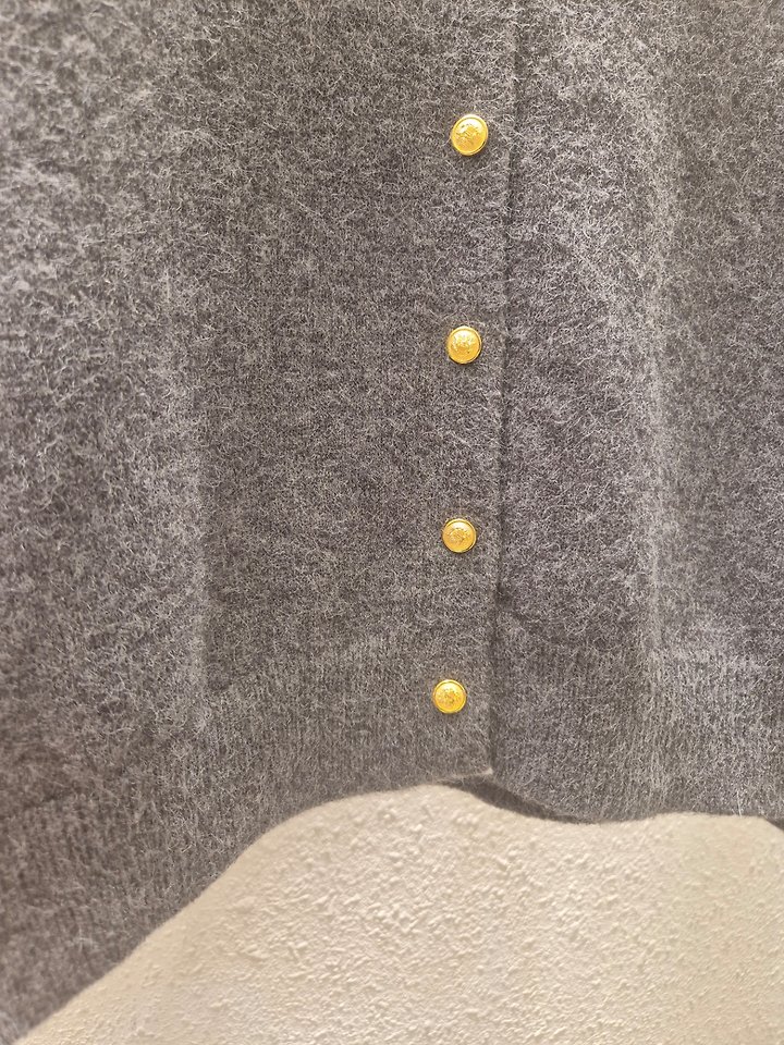 G Button Round Cardigan by Another Plan for Women - view 7