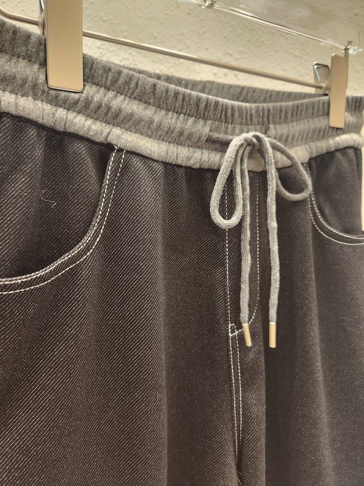 Color Block Fake Denim Pants by Another Plan for Women - view 3