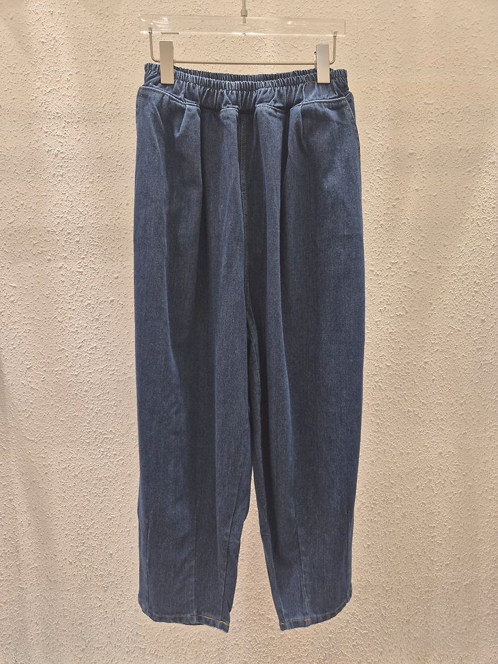 Banding Balloon Denim Pants by Another Plan for Women - view 1