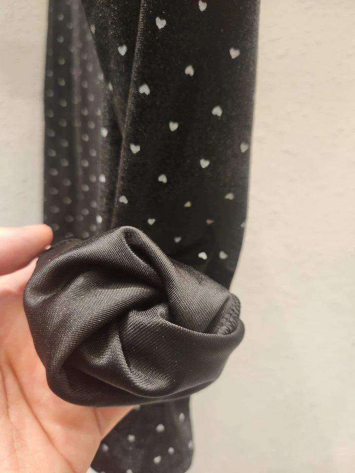 Mini Heart Velvet Half Turtleneck Tee by Another Plan for Women - view 8