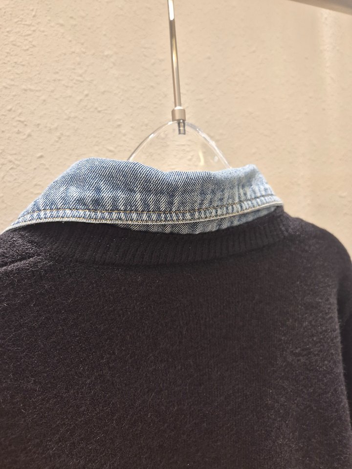 Denim Collar Cardigan by Another Plan for Women - view 7