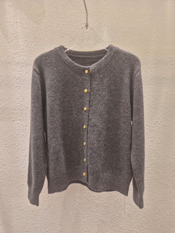 G Button Round Cardigan by Another Plan for Women - view 3