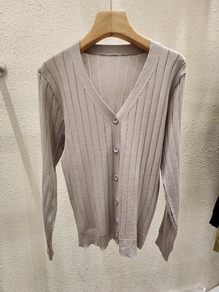 Slim Fit Ribbed Cardigan by Another Plan for Women - view 3