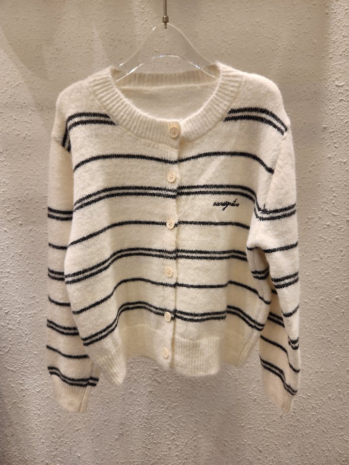 Lettering Embroidery Cardigan by Another Plan for Women - view 1