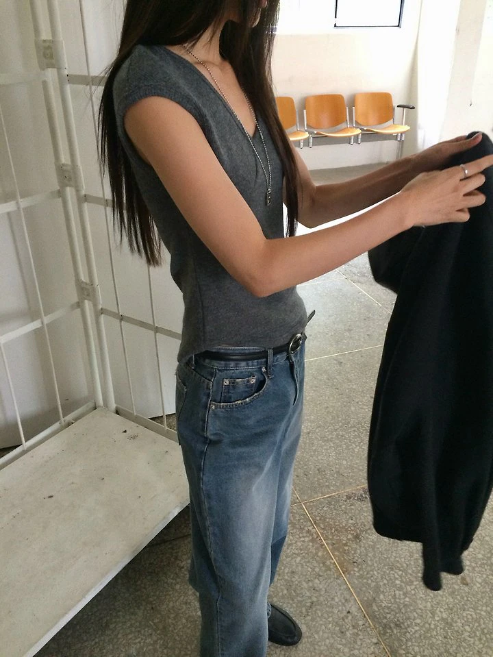 Bruno Damage Denim Pants by Anou for Women - view 3
