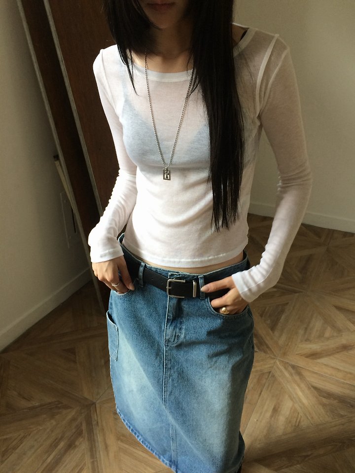 Air See Through Tee by Anou for Women - view 5