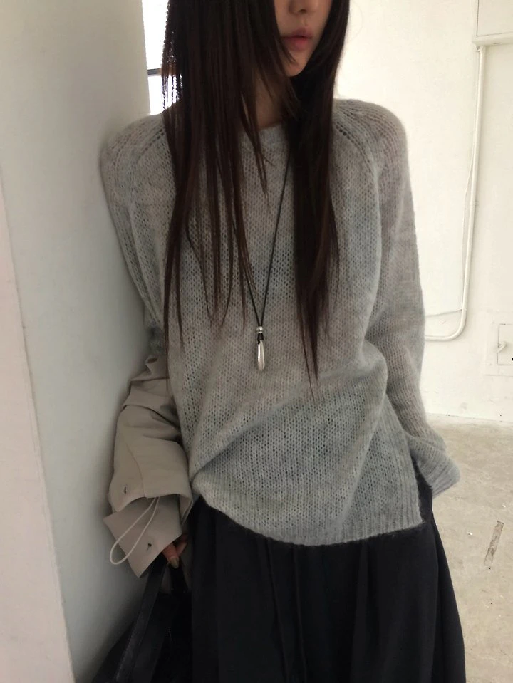 Grain Slit Knit Pullover by Anou for Women - view 11