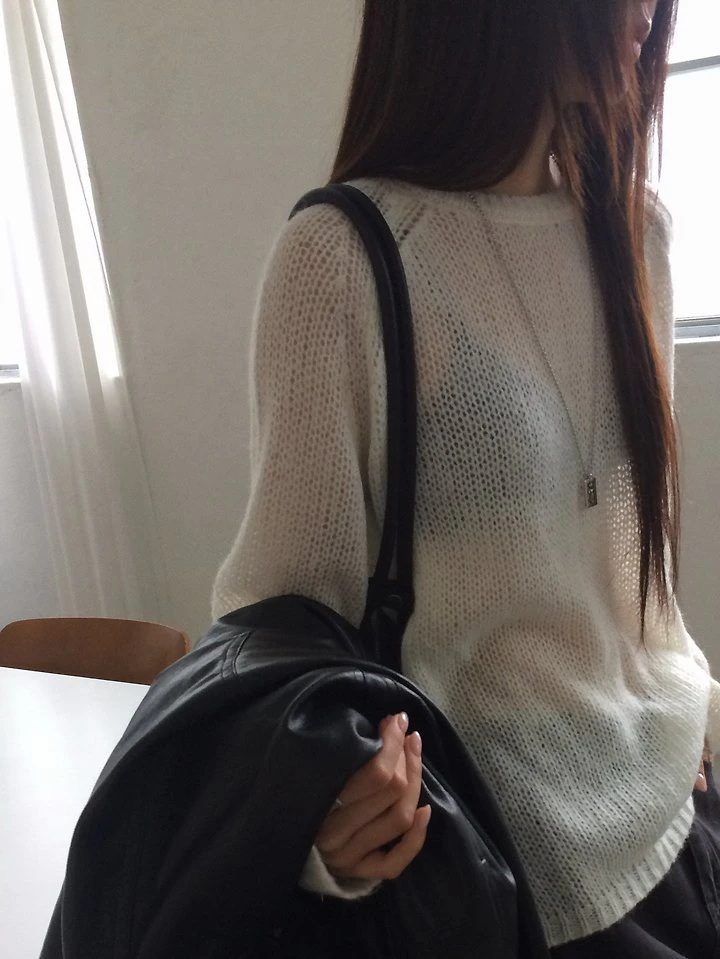 Grain Slit Knit Pullover by Anou for Women - view 5