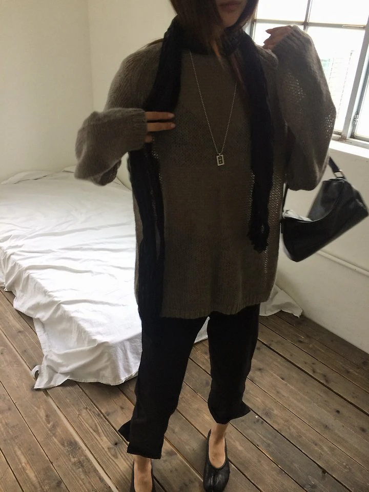 Grain Slit Knit Pullover by Anou for Women - view 7
