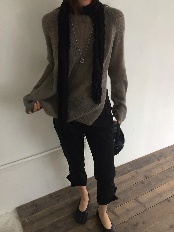 Grain Slit Knit Pullover by Anou for Women - view 9
