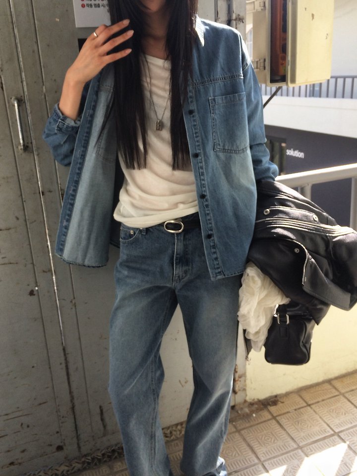 Eddie Denim Shirt by Anou for Women - view 10