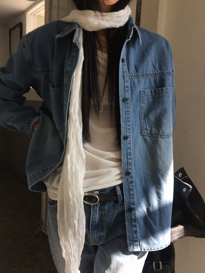 Eddie Denim Shirt by Anou for Women - view 4