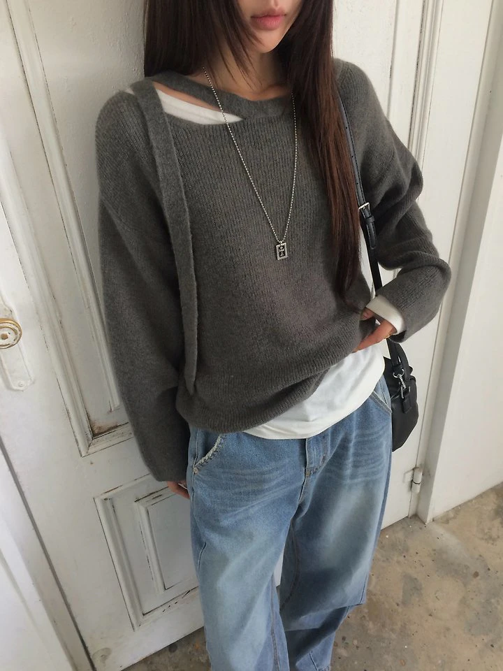 Sophie Strap Knit Top by Anou for Women - view 5
