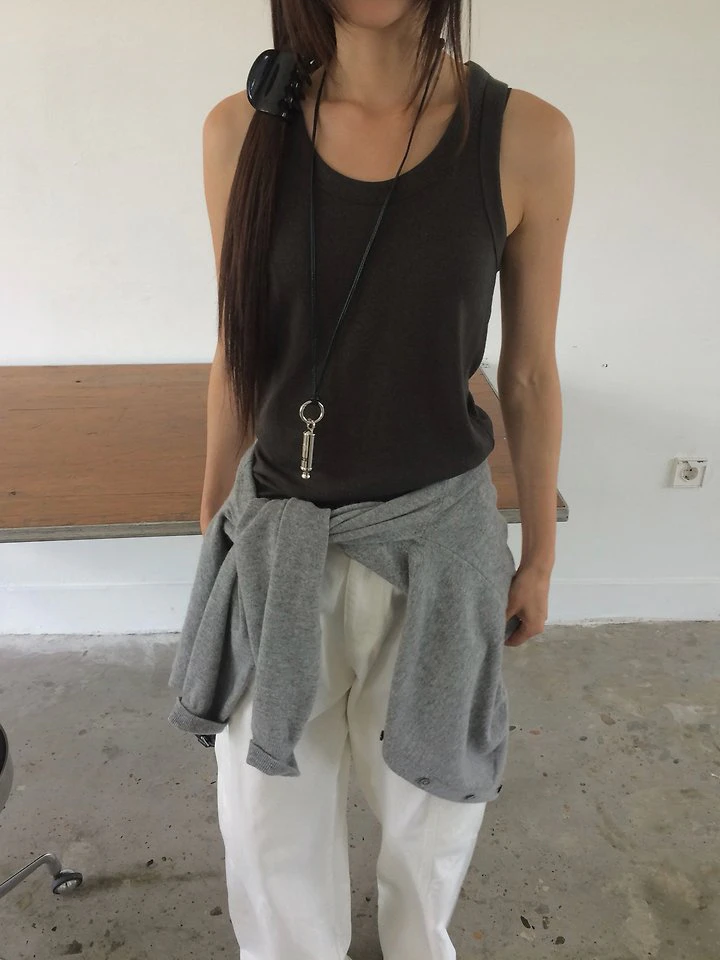 Love U-neck Knit Top by Anou for Women - view 1