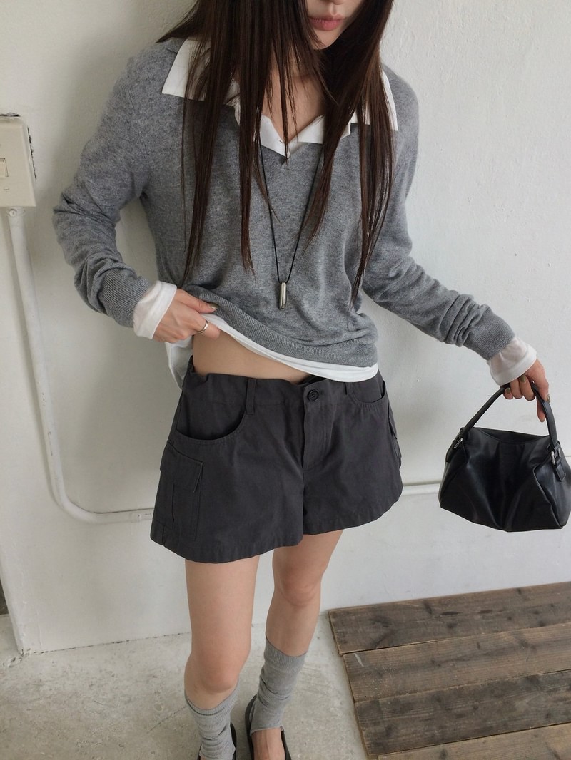 Chloe Collar Knit Top by Anou for Women - view 9