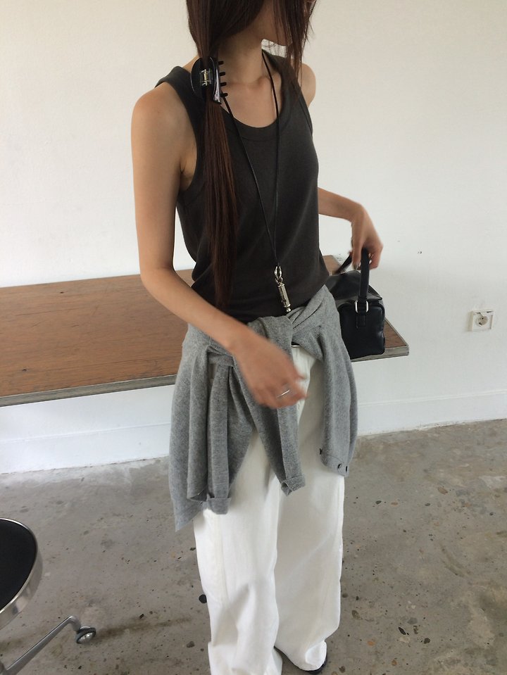Love U-neck Knit Top by Anou for Women - view 2