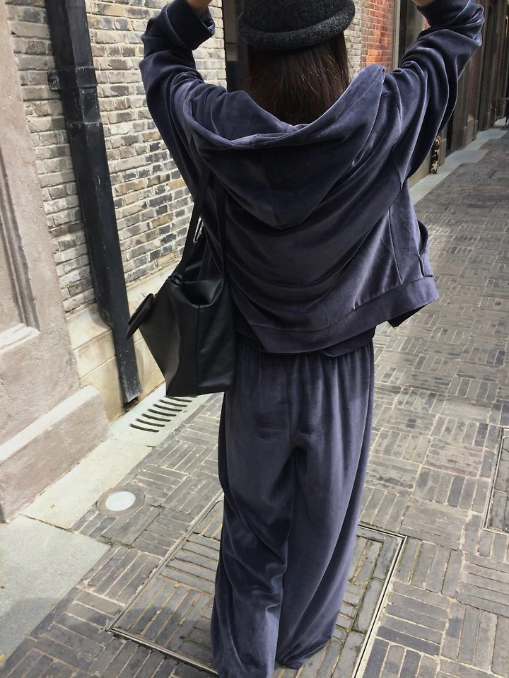 Veloure Jogger Pants by Anou for Women - view 6