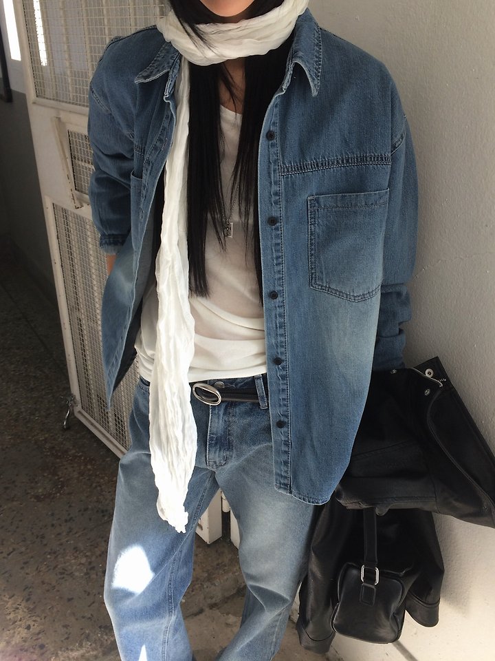 Eddie Denim Shirt by Anou for Women - view 1
