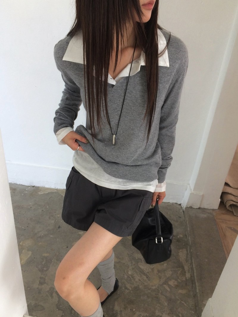 Chloe Collar Knit Top by Anou for Women - view 12