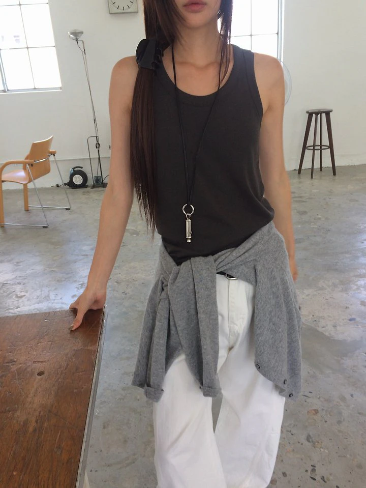 Love U-neck Knit Top by Anou for Women - view 5