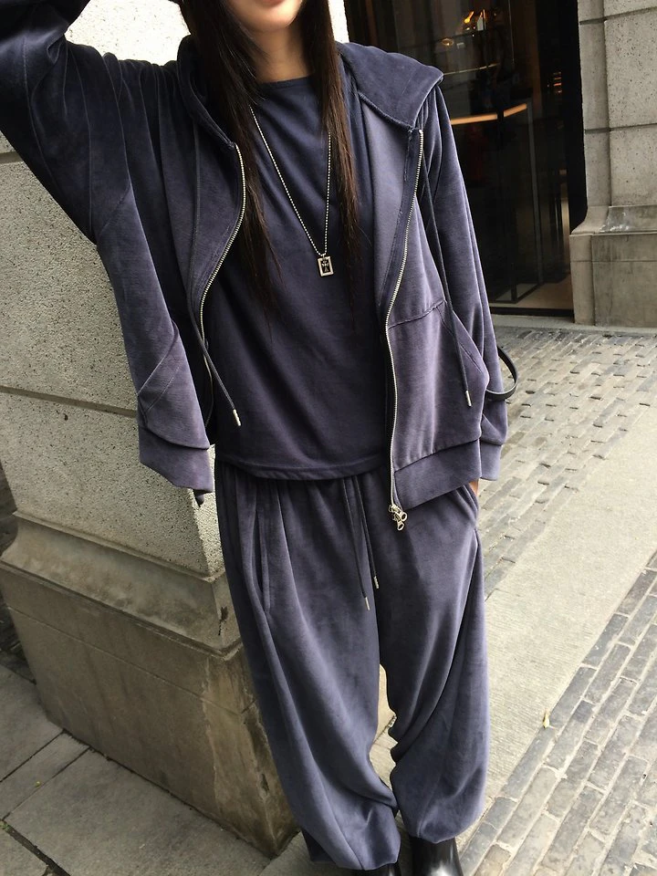 Veloure Jogger Pants by Anou for Women - view 8
