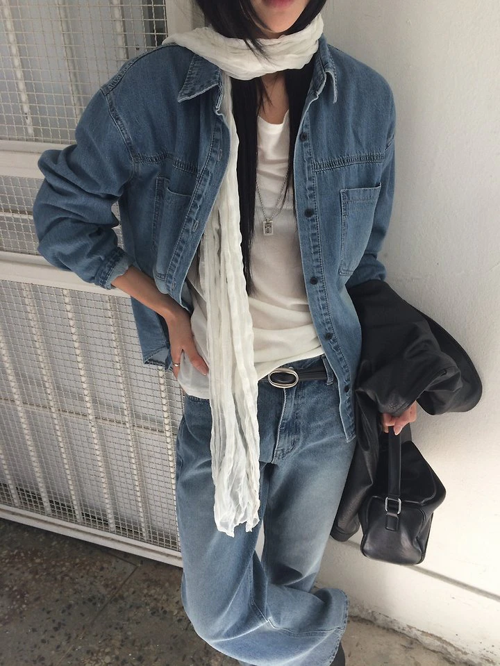 Eddie Denim Shirt by Anou for Women - view 2