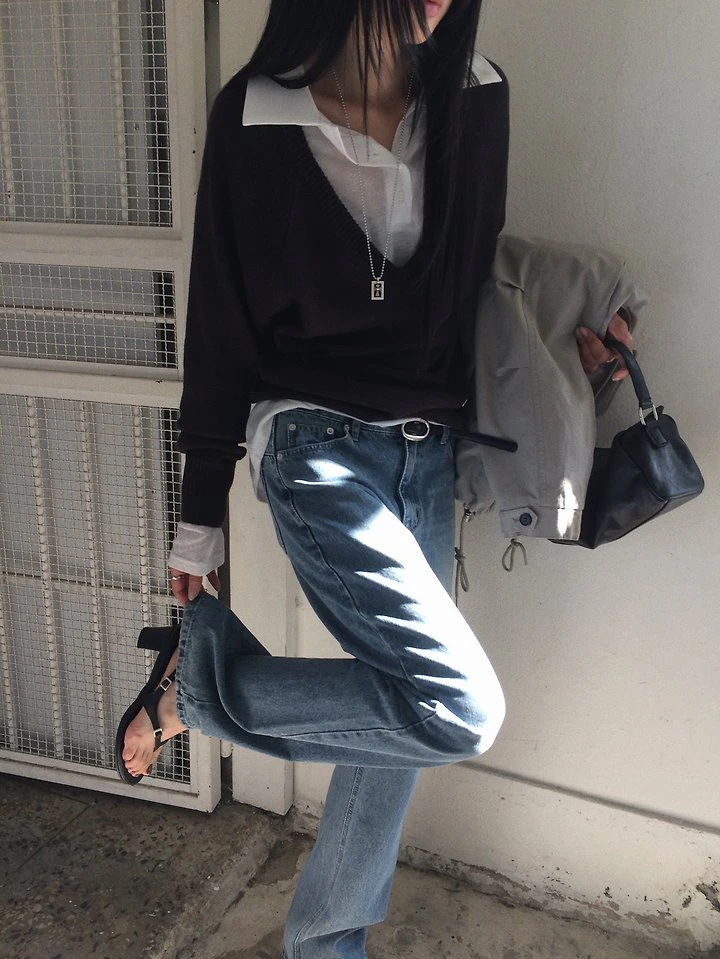 Noel Bootscut Denim Pants by Anou for Women - view 1