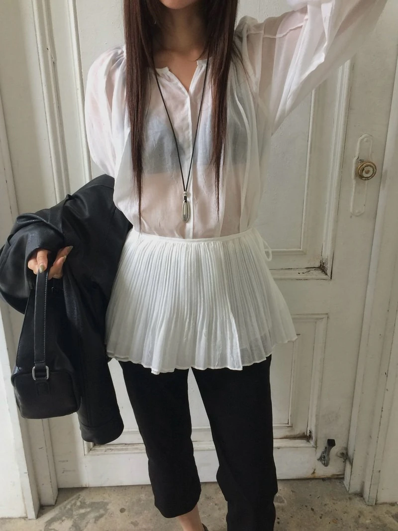 Bella Pleats Warp Skirt by Anou for Women - view 11