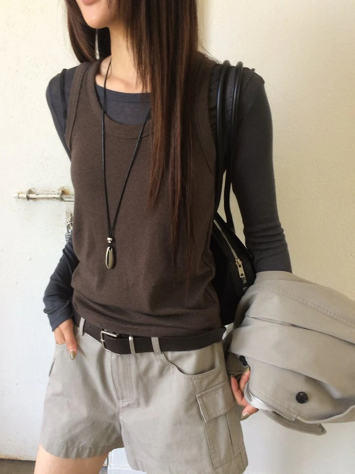 Love U-neck Knit Top by Anou for Women - view 6