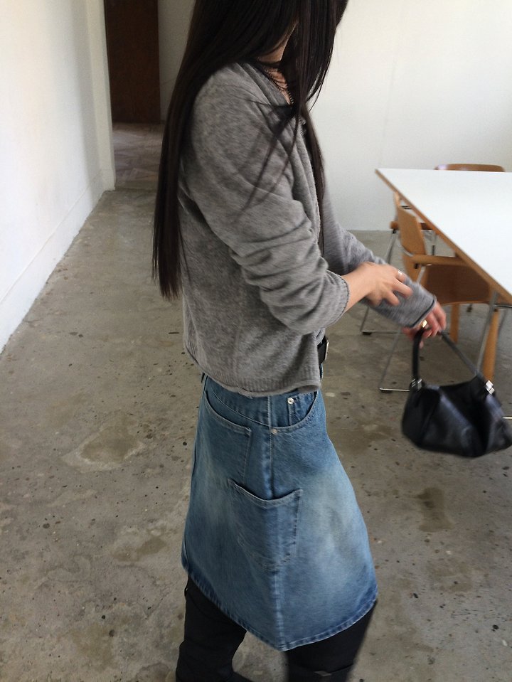 Mare Denim Skirt by Anou for Women - view 8