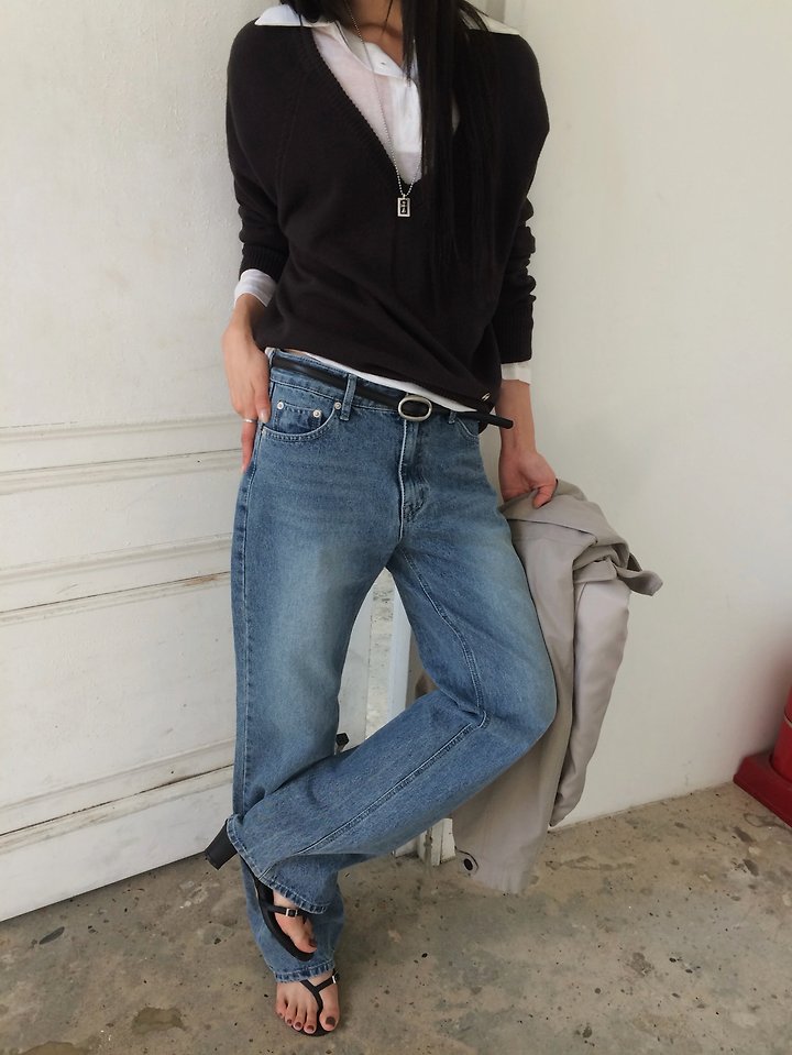 Noel Bootscut Denim Pants by Anou for Women - view 9