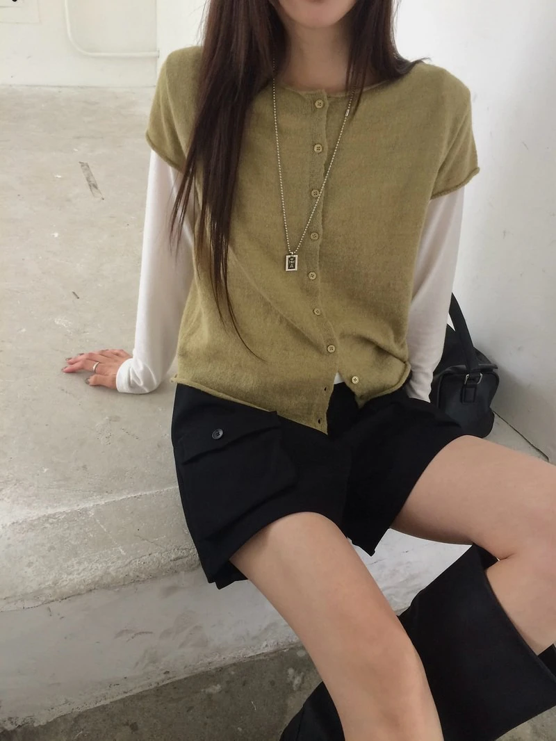 Nana Cap Knit Top by Anou for Women - view 11