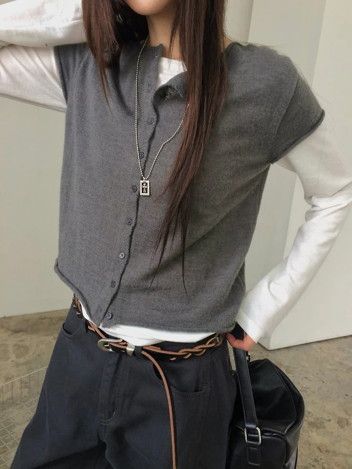 Nana Cap Knit Top by Anou for Women - view 5