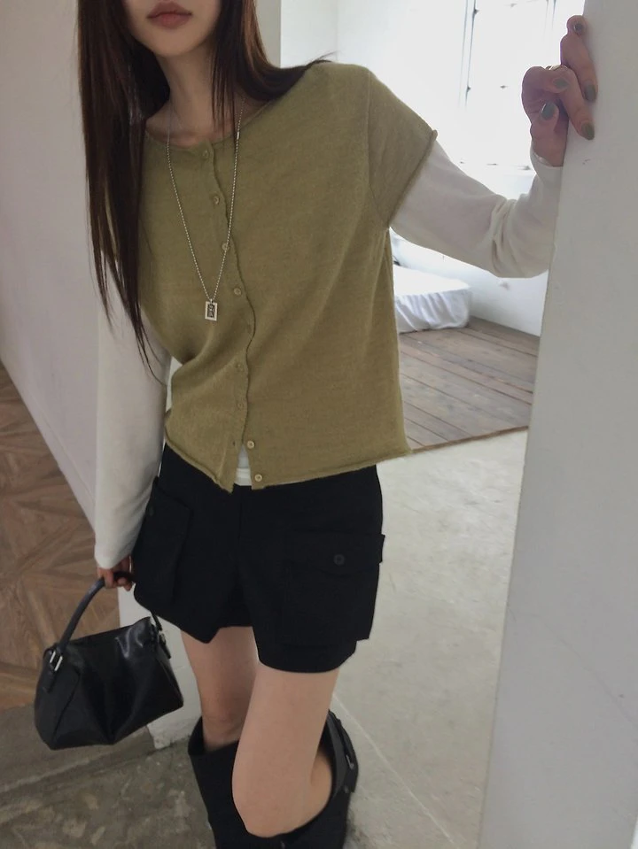 Nana Cap Knit Top by Anou for Women - view 7