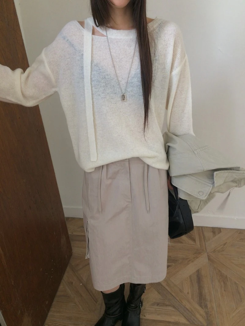 Sophie Strap Knit Top by Anou for Women - view 12