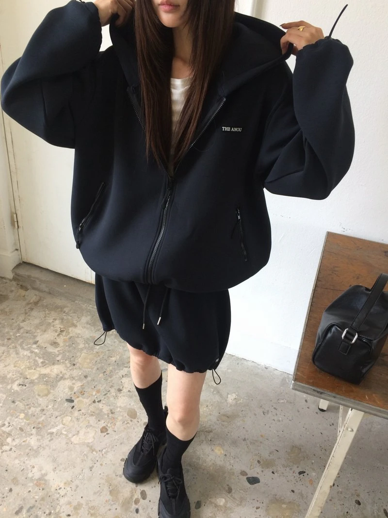 Fluppy Hood Zip-up by Anou for Women - view 9