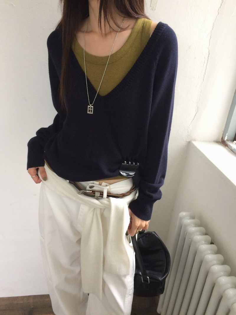 Love U-neck Knit Top by Anou for Women - view 10