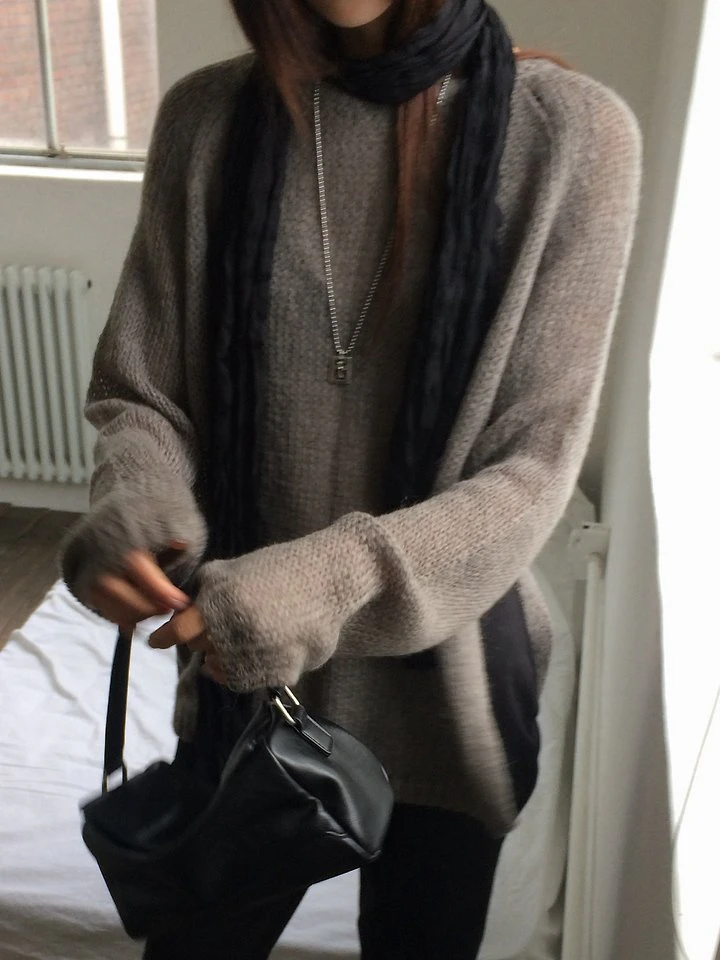 Grain Slit Knit Pullover by Anou for Women - view 6