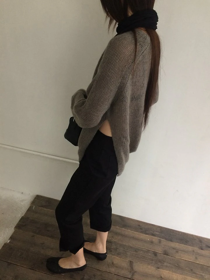 Grain Slit Knit Pullover by Anou for Women - view 8