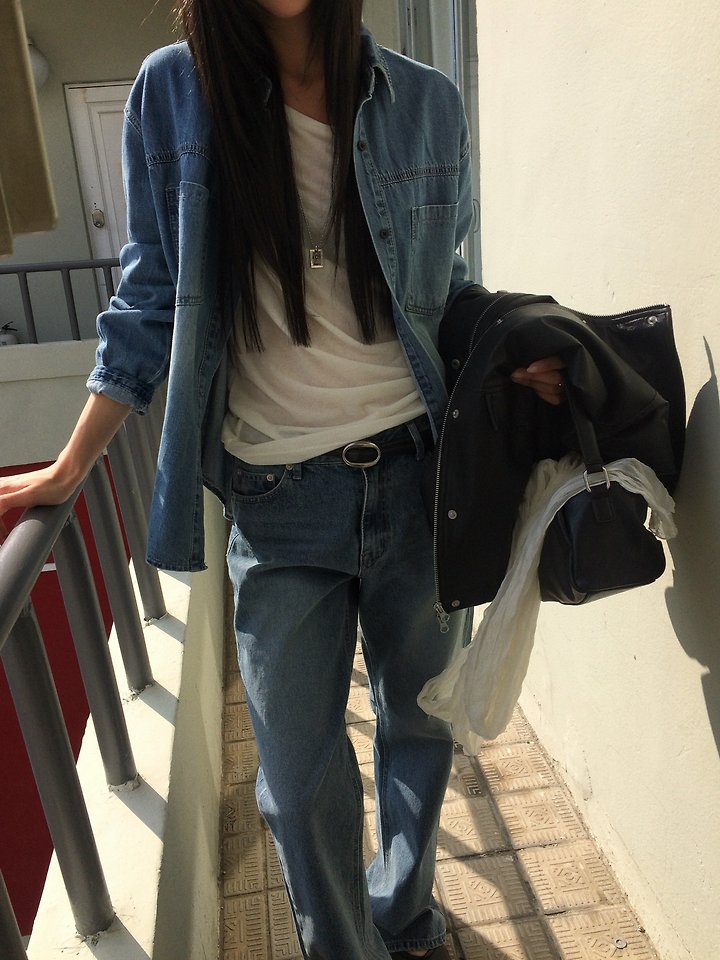 Eddie Denim Shirt by Anou for Women - view 7