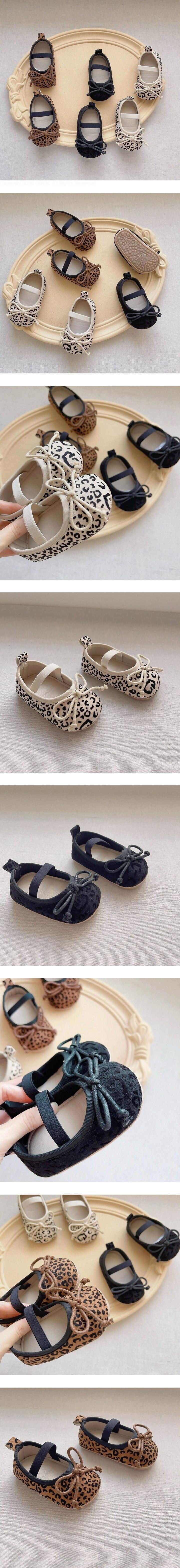 Small Leopard Flat Shoes by Ante J for Baby - view 1