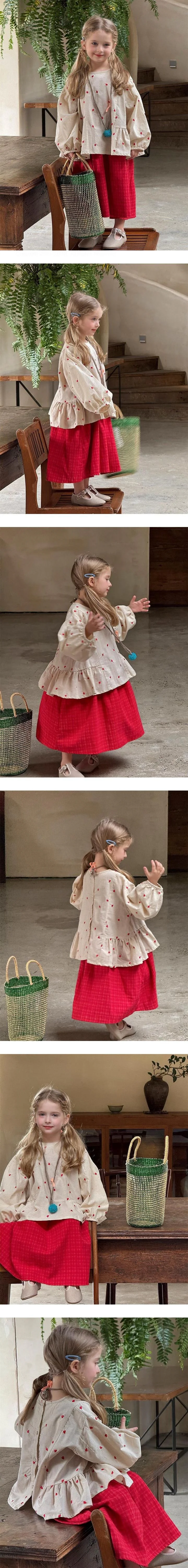 Heart Embroidery Blouse by Ante J for Child - view 1