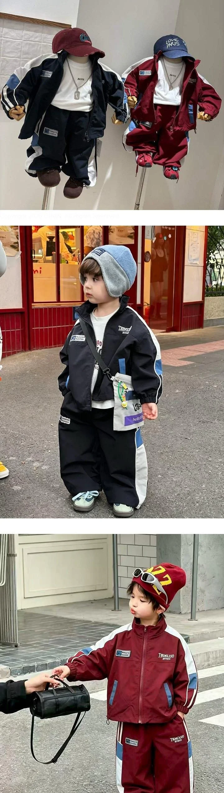 Ghost Zip-up 3-Piece Top & Bottom Set by Ante J for Child - view 1