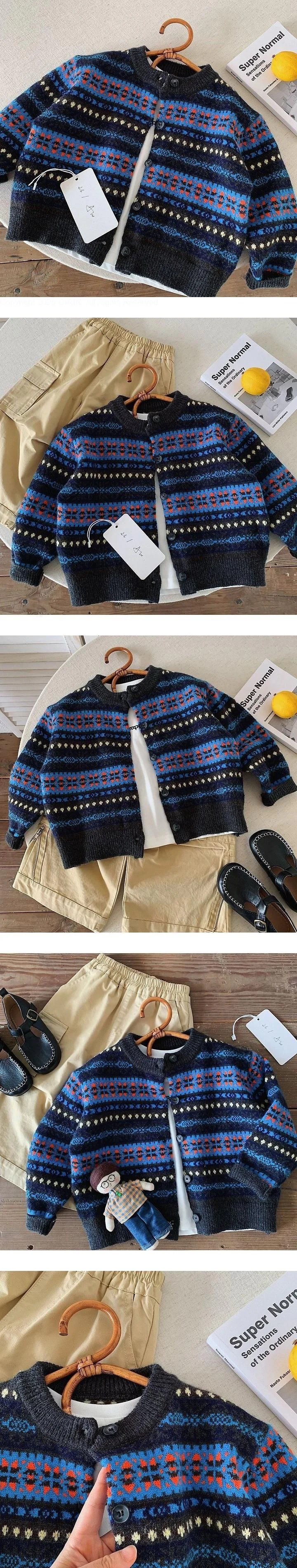 Jacquard Knit Cardigan by Ante J for Child - view 1