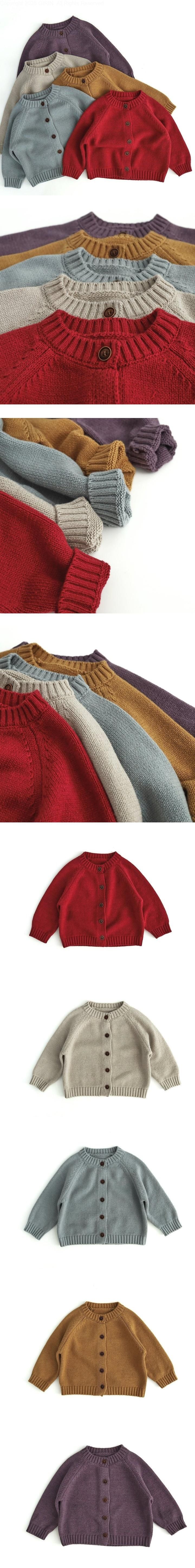Basic Round Cardigan by Ante J for Child - view 1